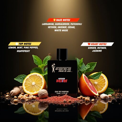 Backbencher Hidden Desire luxury unisex perfume inspired by masterpieces with 30% fragrance oil